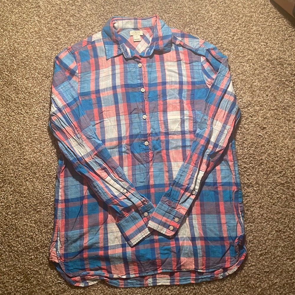 J. Crew Plaid Button Down Shirt